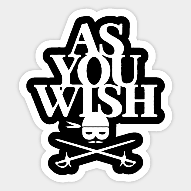 As You Wish Sticker by Thinkerman